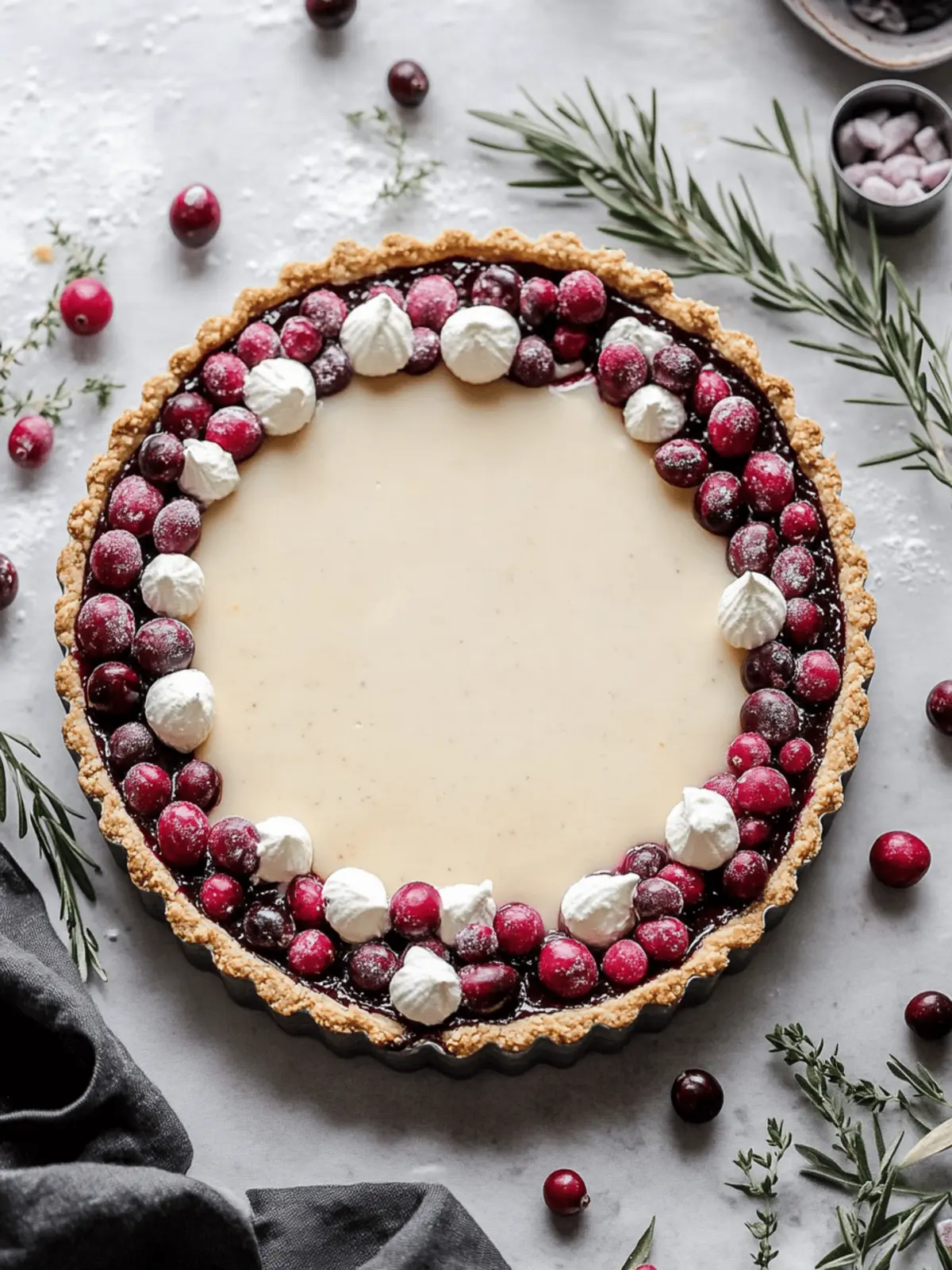 Chocolate Cranberry Tart