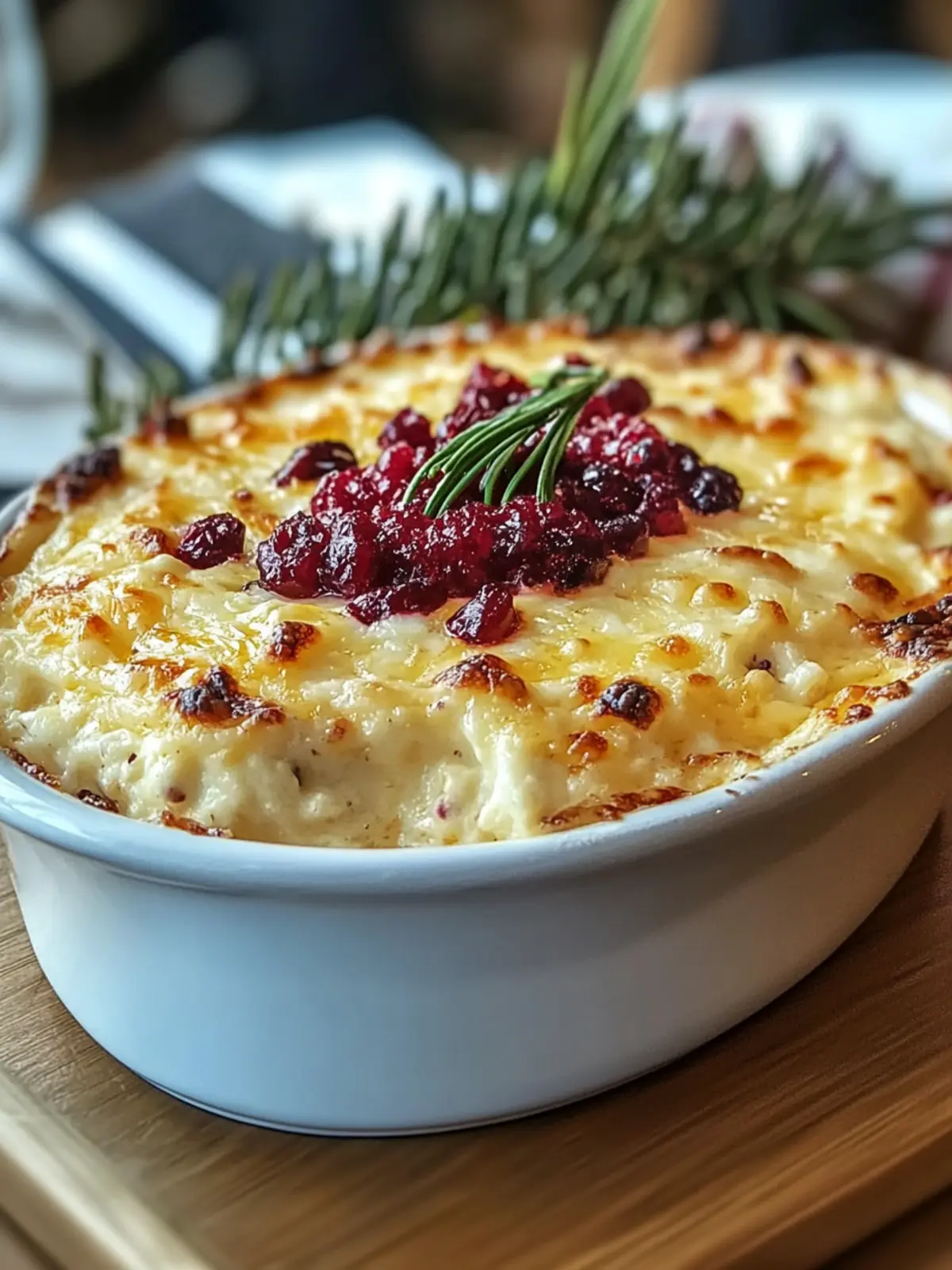 Warm Cranberry-White Cheddar Holiday Dip