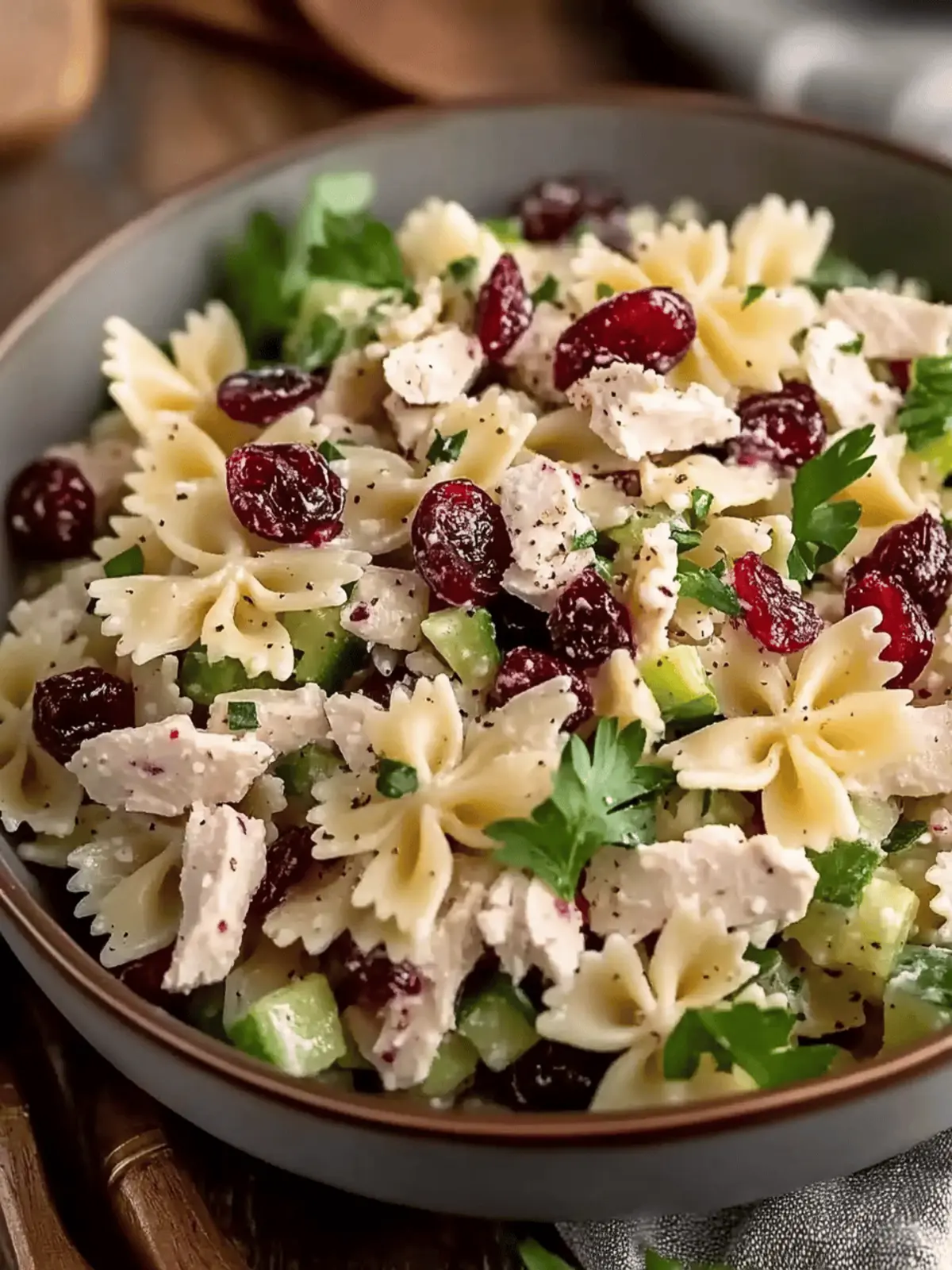 Bow-Tie Cranberry Pasta Salad