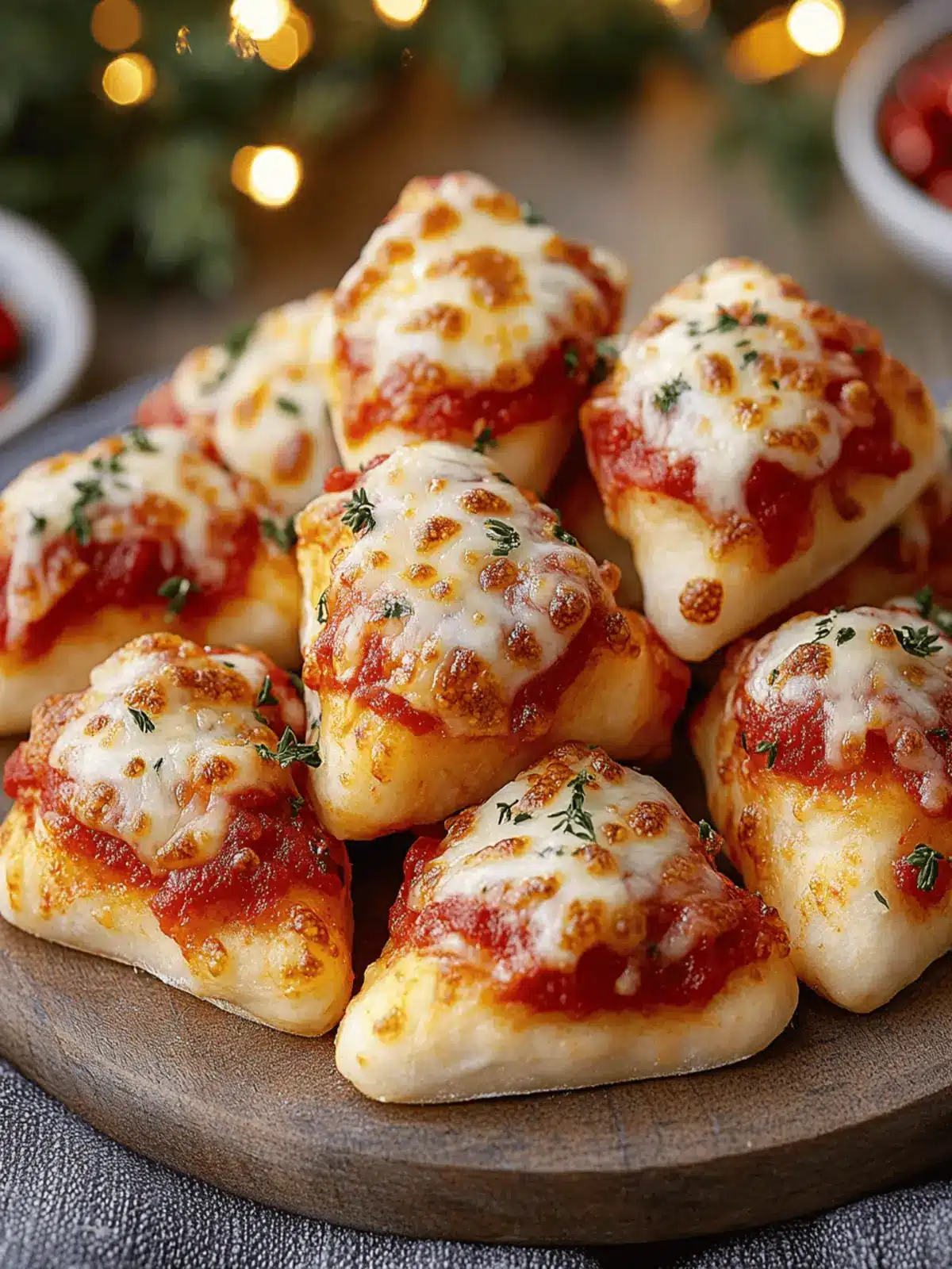 Christmas Pizza Bites