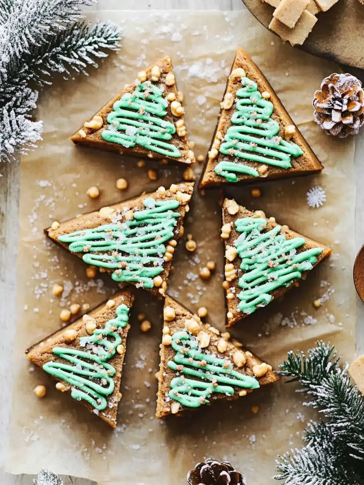 Salted Peanut Butter Christmas Trees