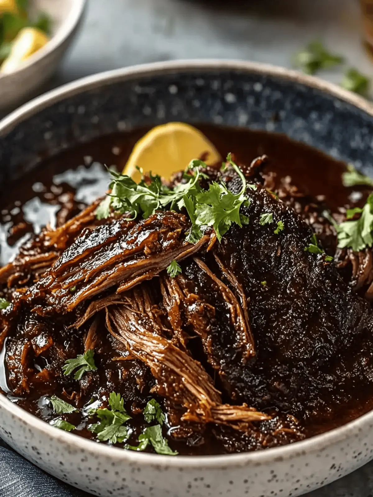Sweet & Savory Caramelized Pulled Beef Brisket