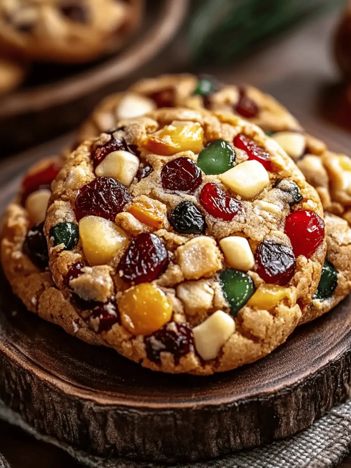 Chewy Fruitcake Cookies