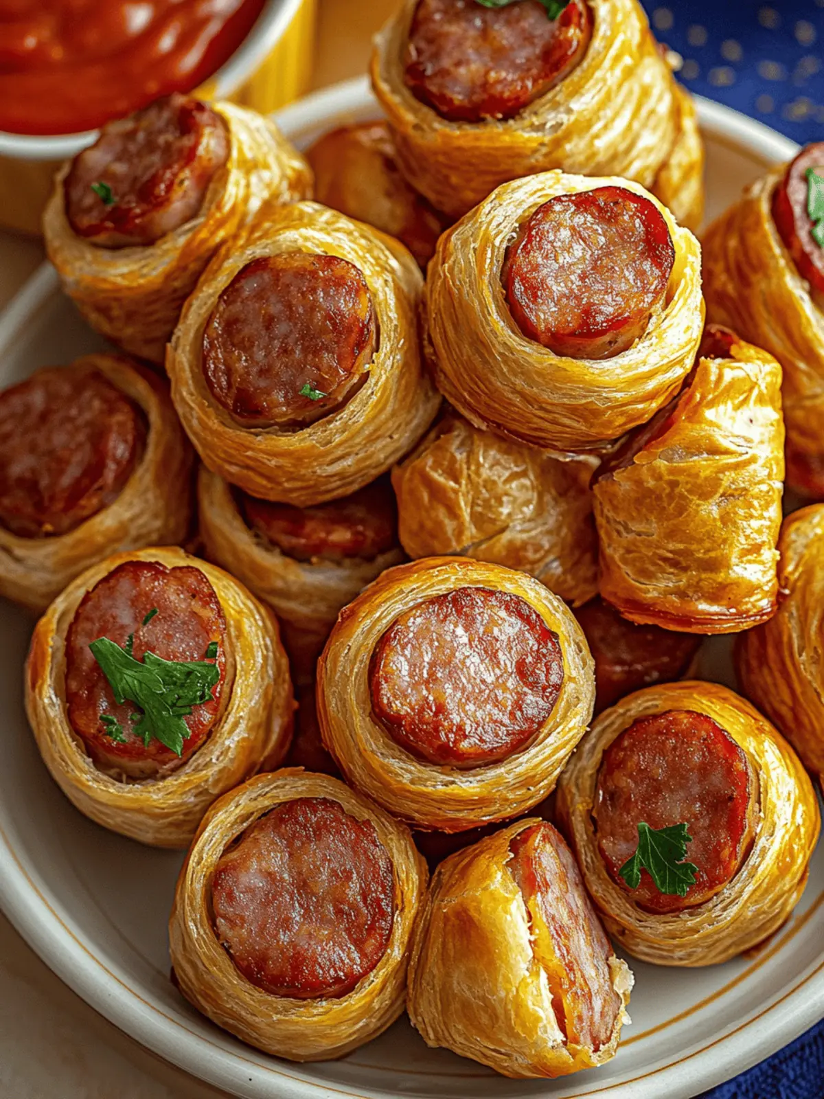 Kilted Sausage Bites