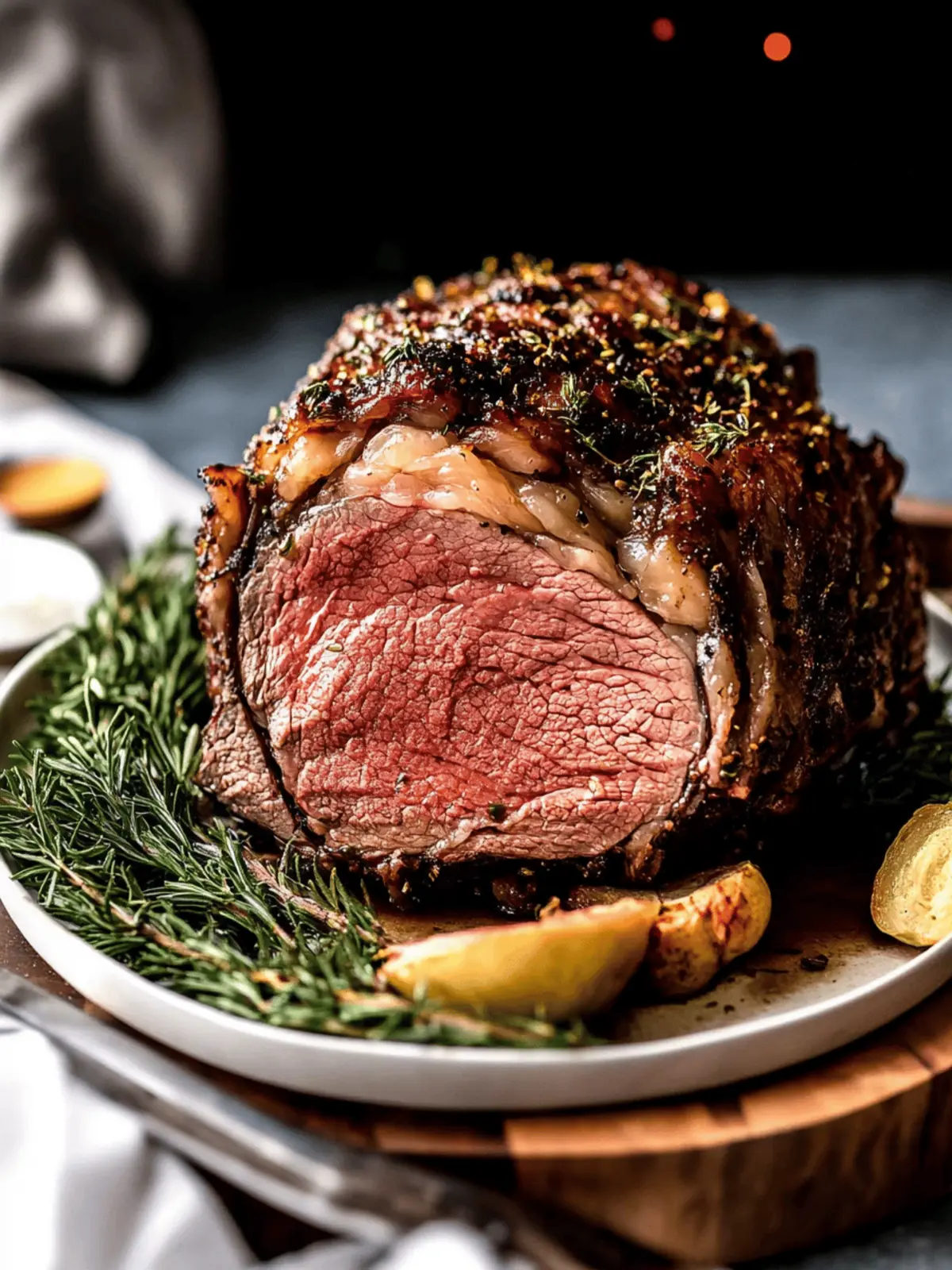 Garlic Herb Prime Rib