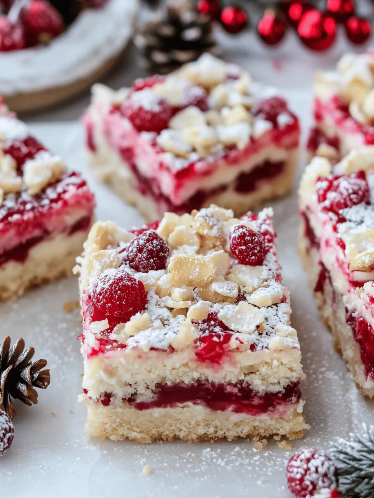 Christmas Cheesecake Bars