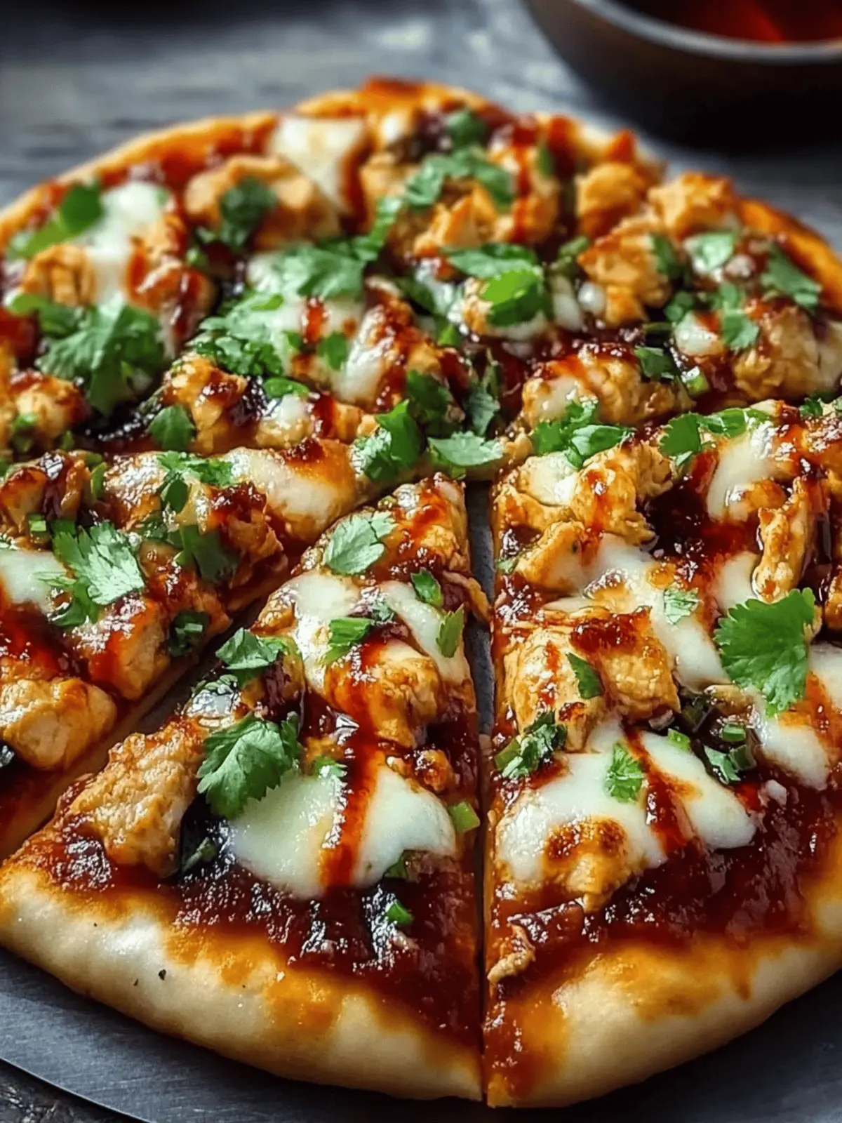 Chili Garlic Chicken Pizza