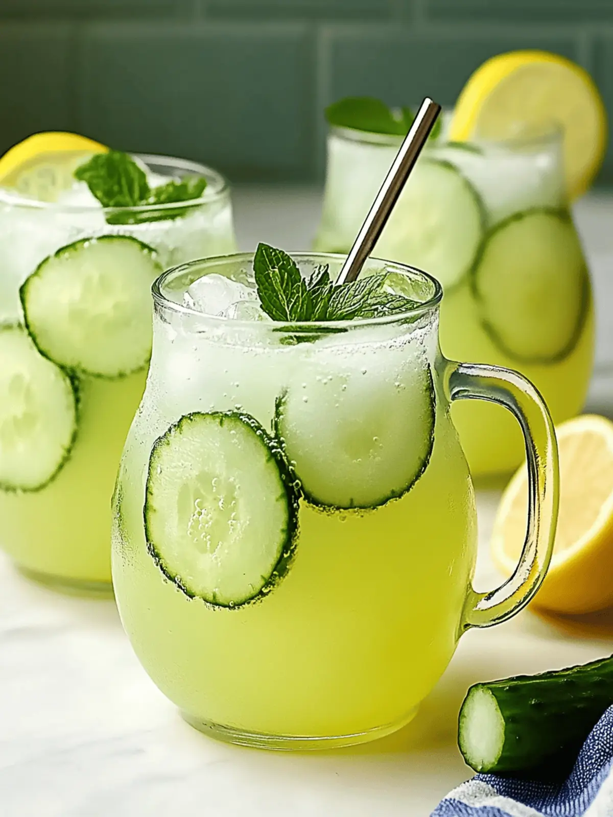 Refreshing Cucumber Lemonade