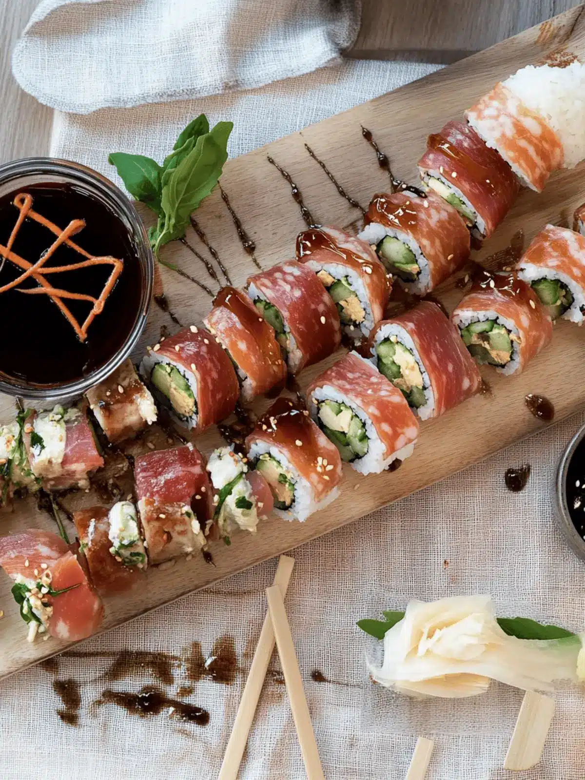 Italian Charcuterie Sushi Rolls
