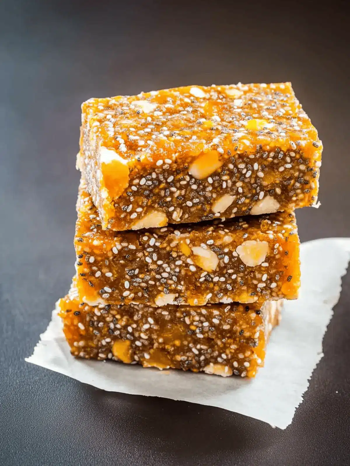No-Bake Apricot Chia Energy Bars