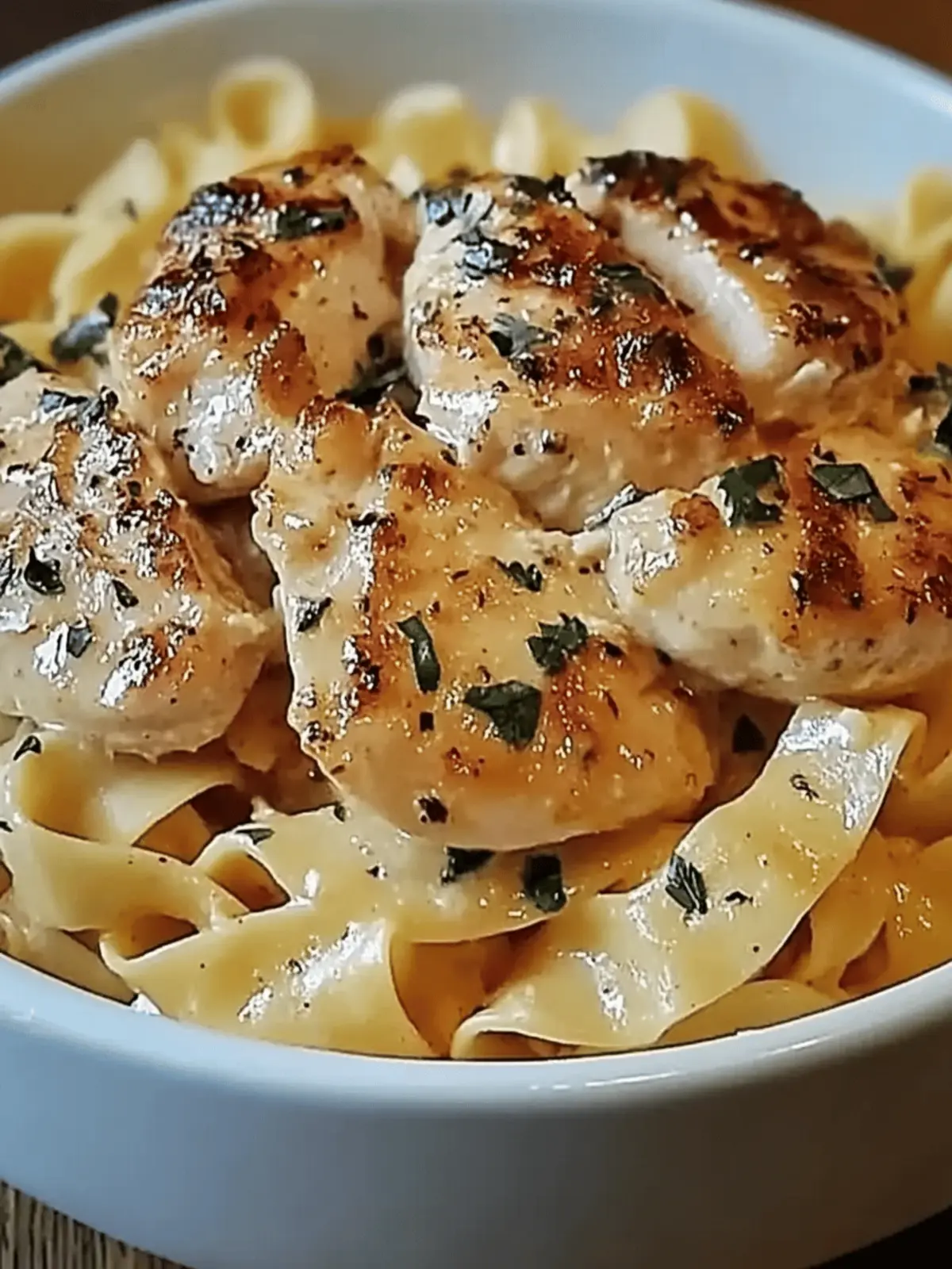 Chicken with Buttered Noodles