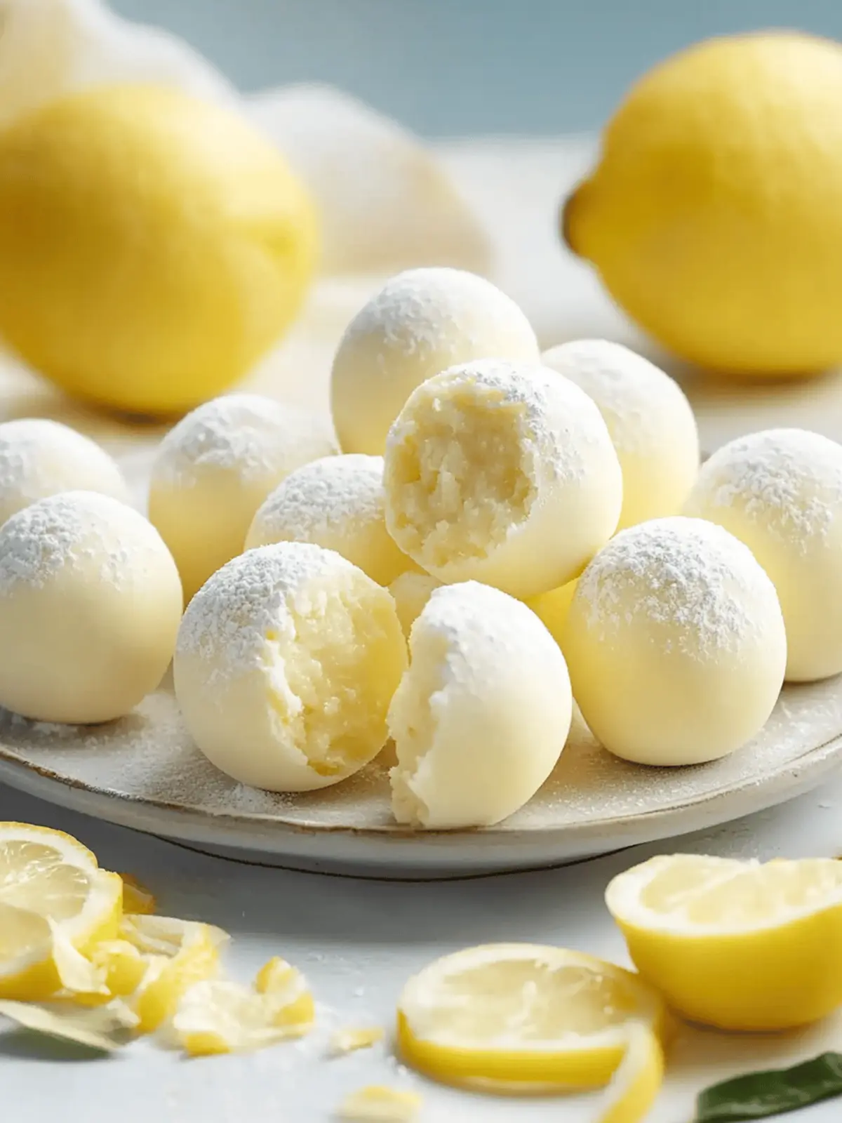 Creamy Lemon Truffles