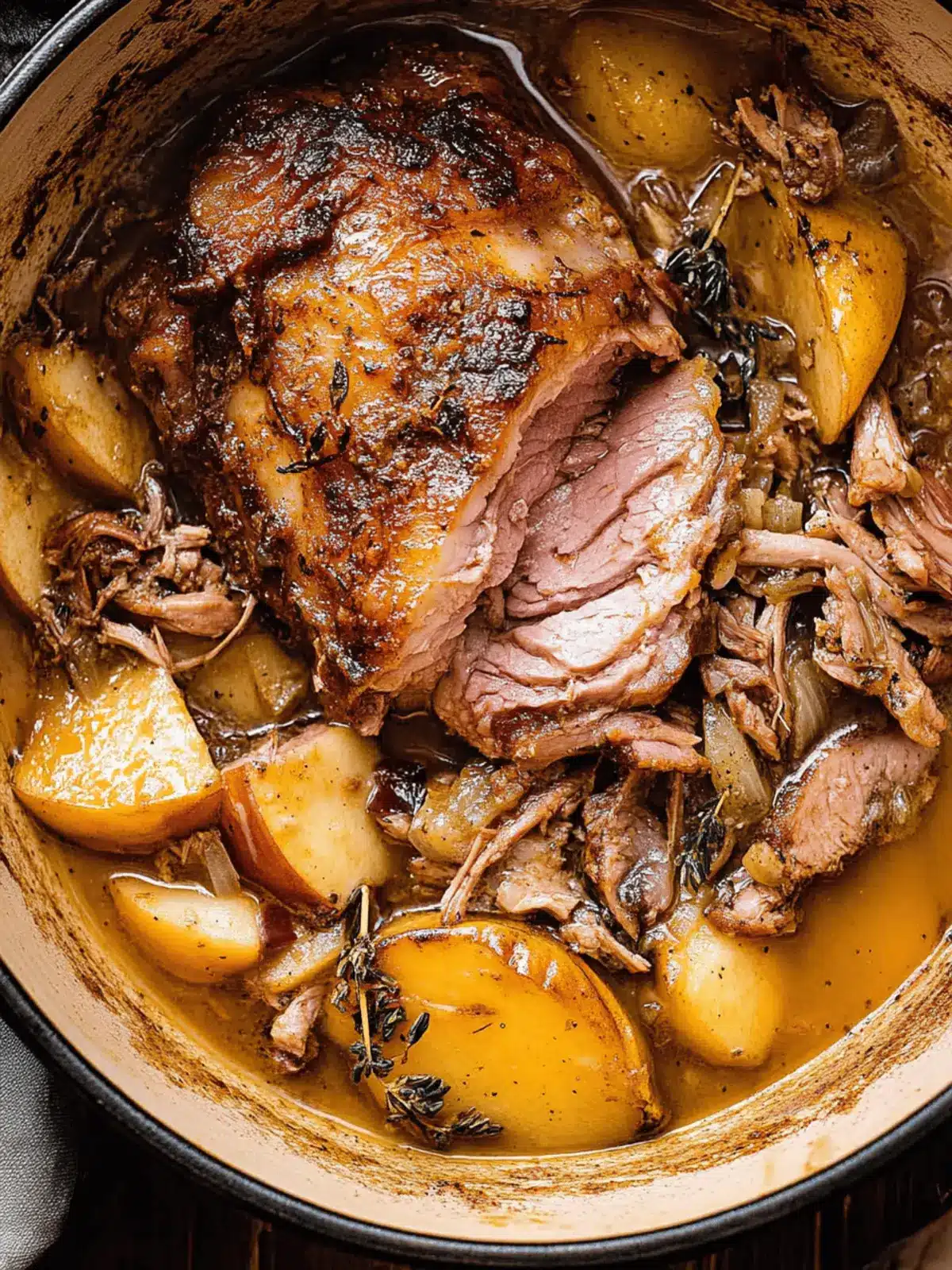 Apple Cider Braised Pork Shoulder