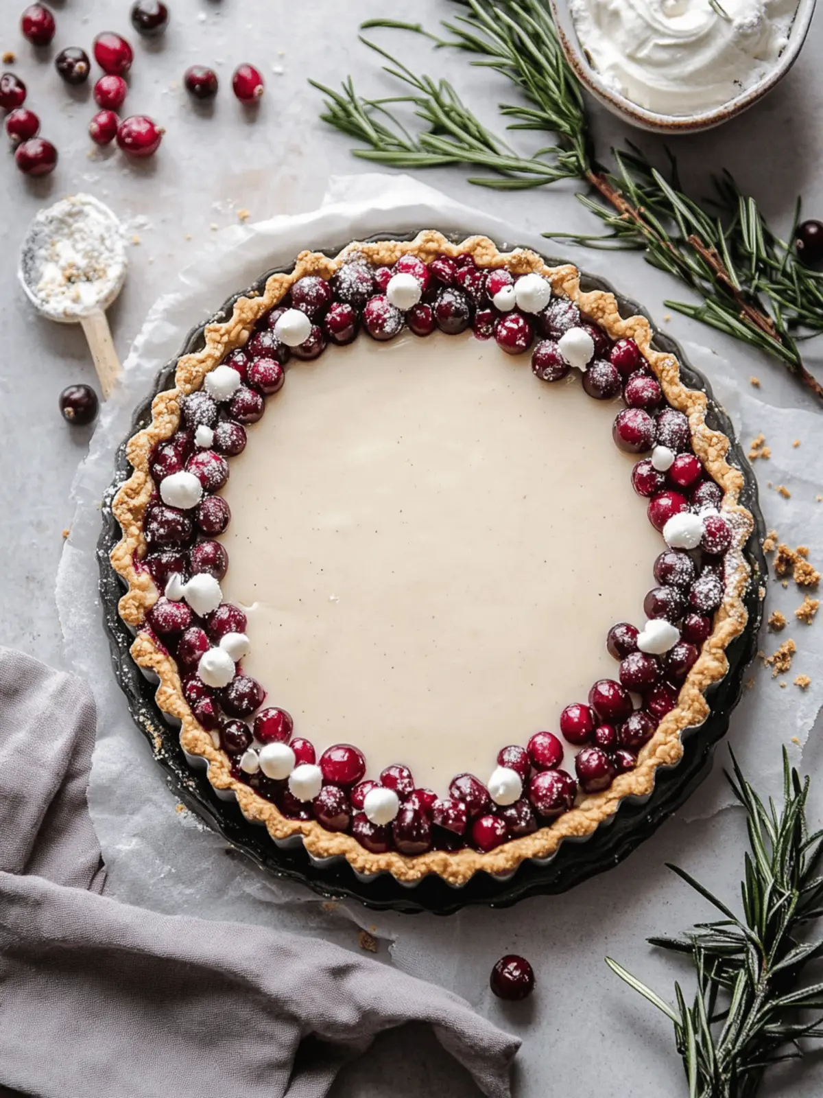 Chocolate Cranberry Tart