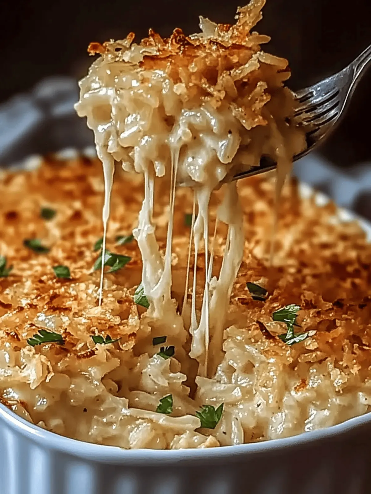 French Onion Chicken Rice Bake