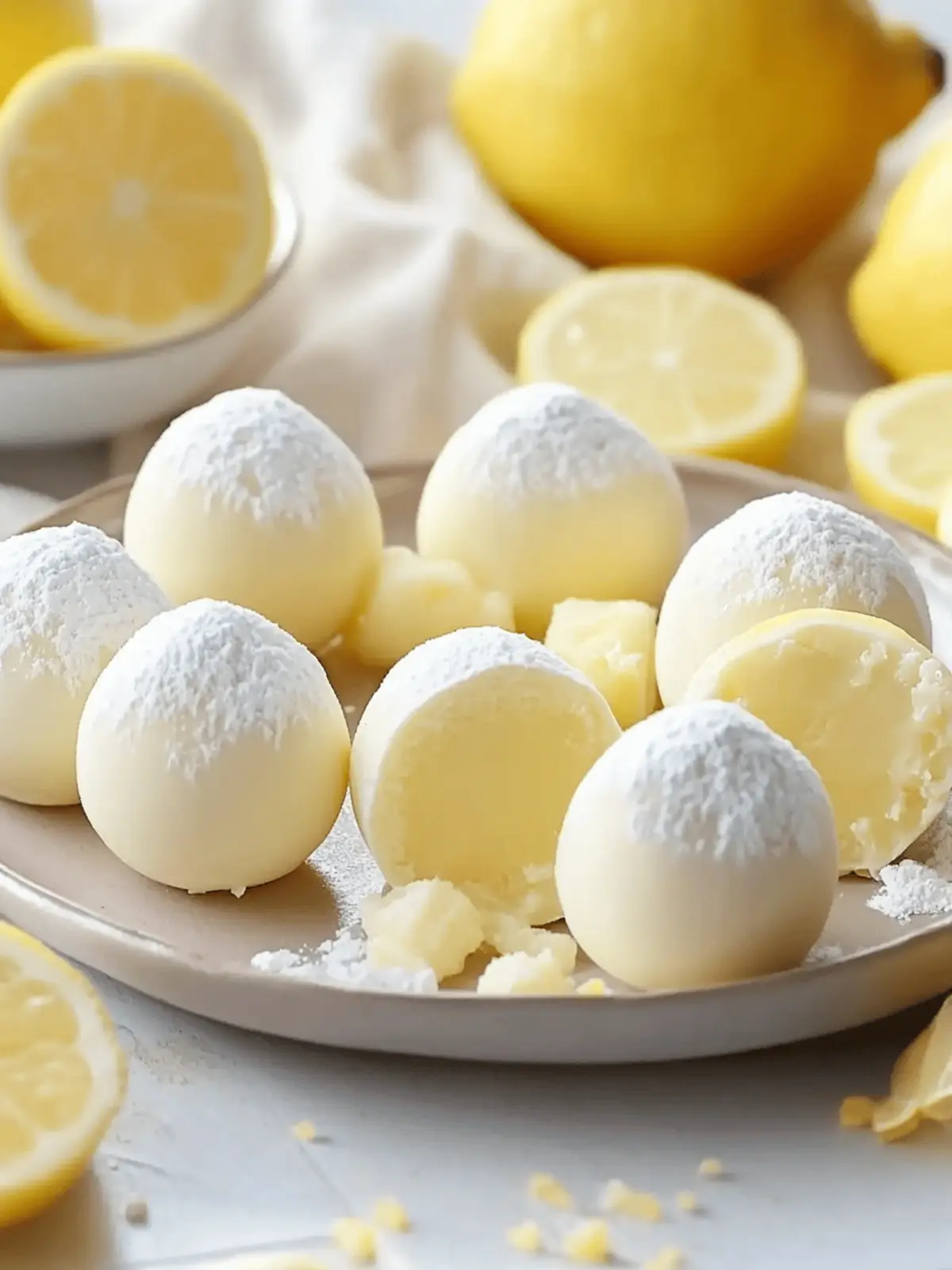 Creamy Lemon Truffles