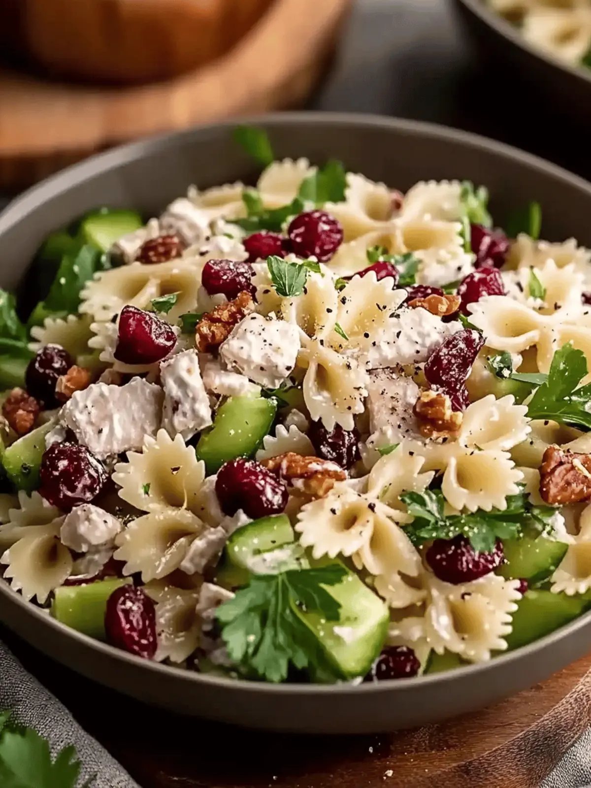 Bow-Tie Cranberry Pasta Salad