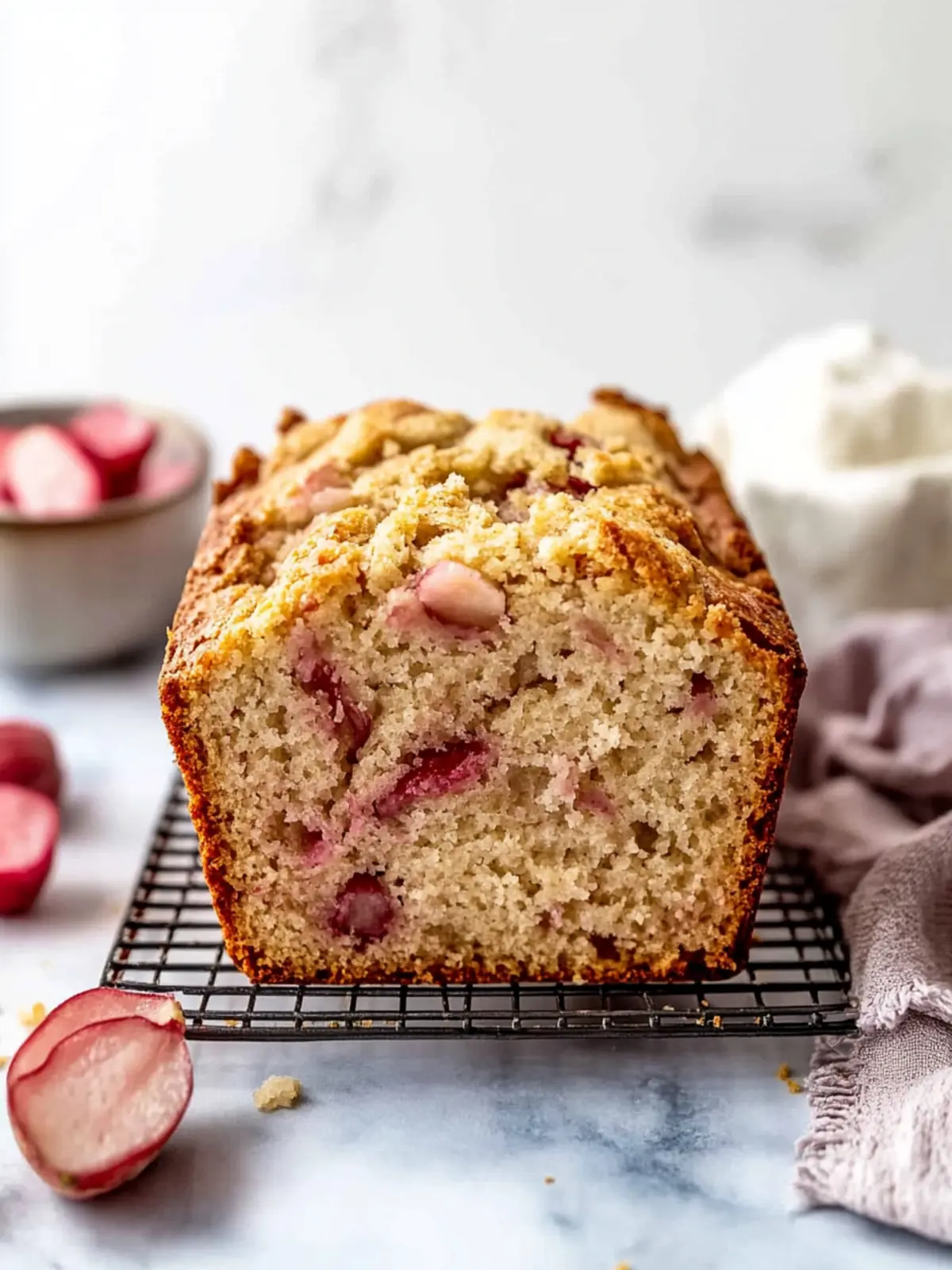 Sweet Rhubarb Bread