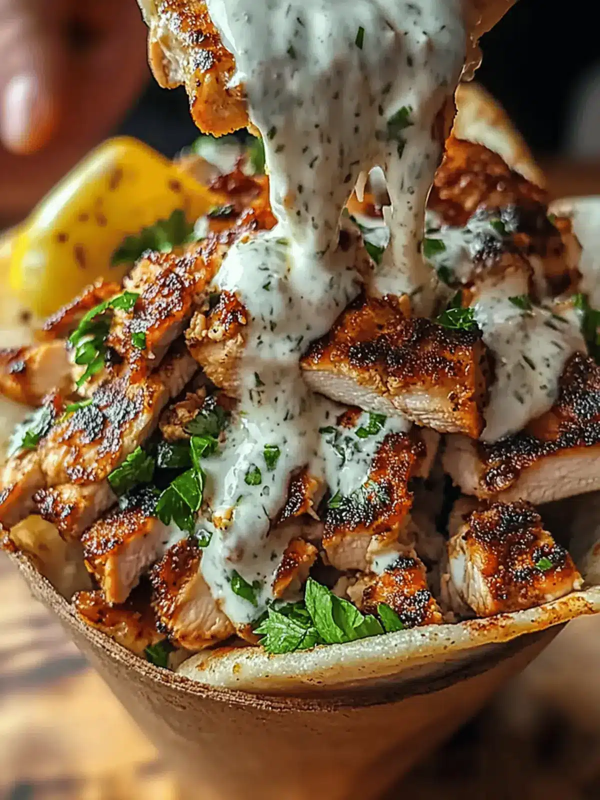 Chicken Shawarma with Garlic Sauce