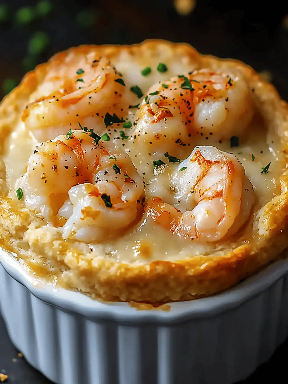 Shrimp & Lobster Cheddar Bay Biscuit Pot Pie