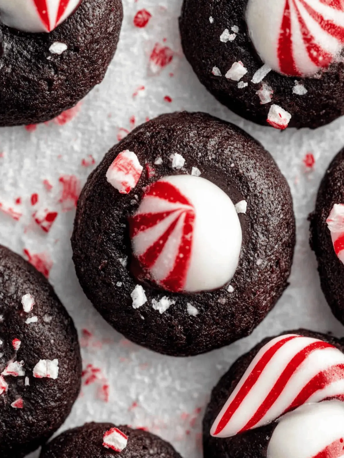 Chocolate Peppermint Blossoms