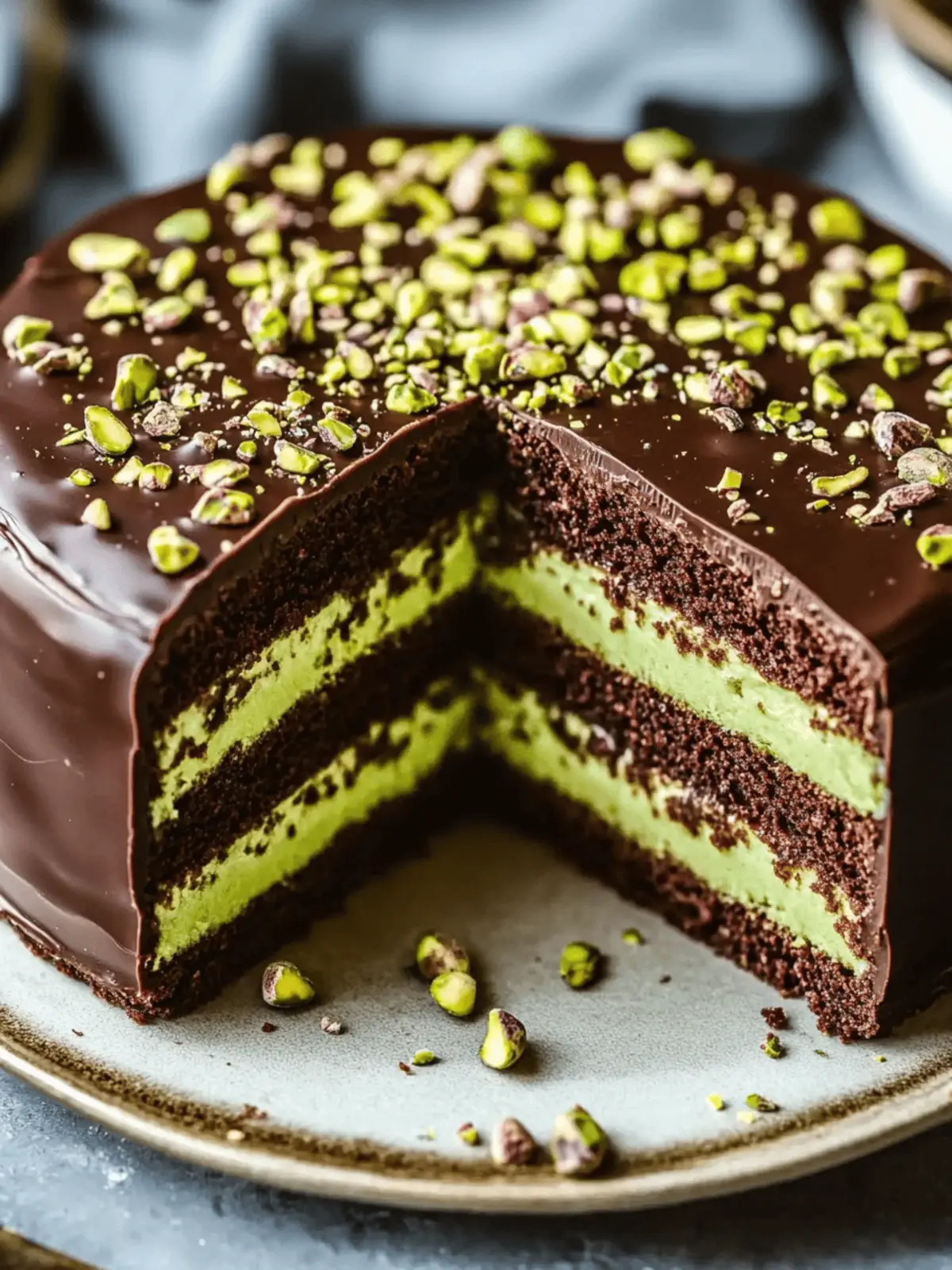 Dubai Chocolate Pistachio Bar Cake