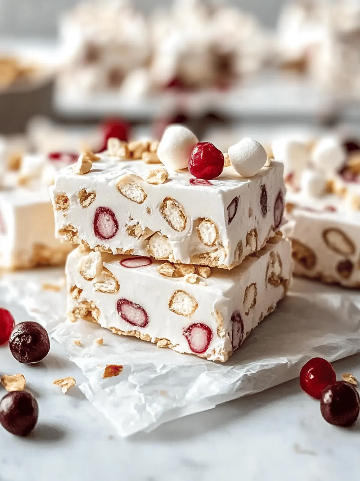 Marshmallow Nougat Bars