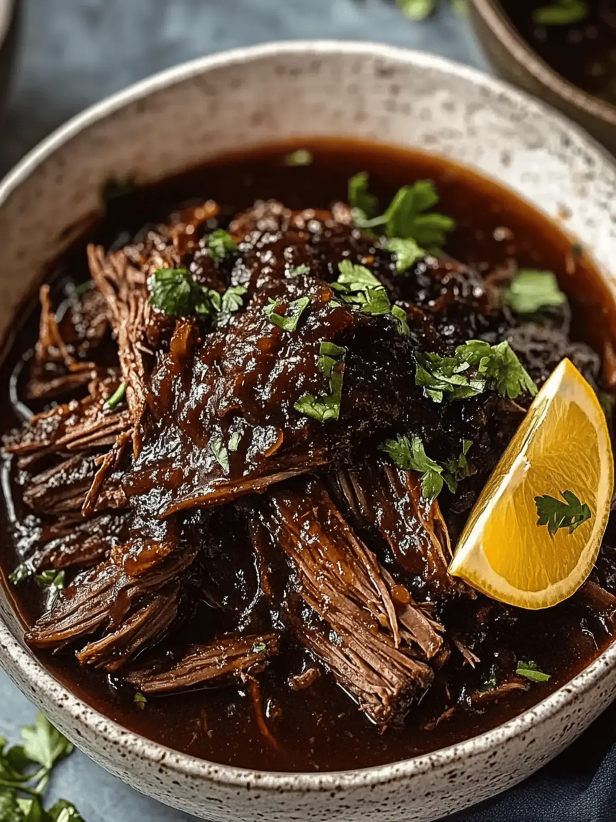 Sweet & Savory Caramelized Pulled Beef Brisket