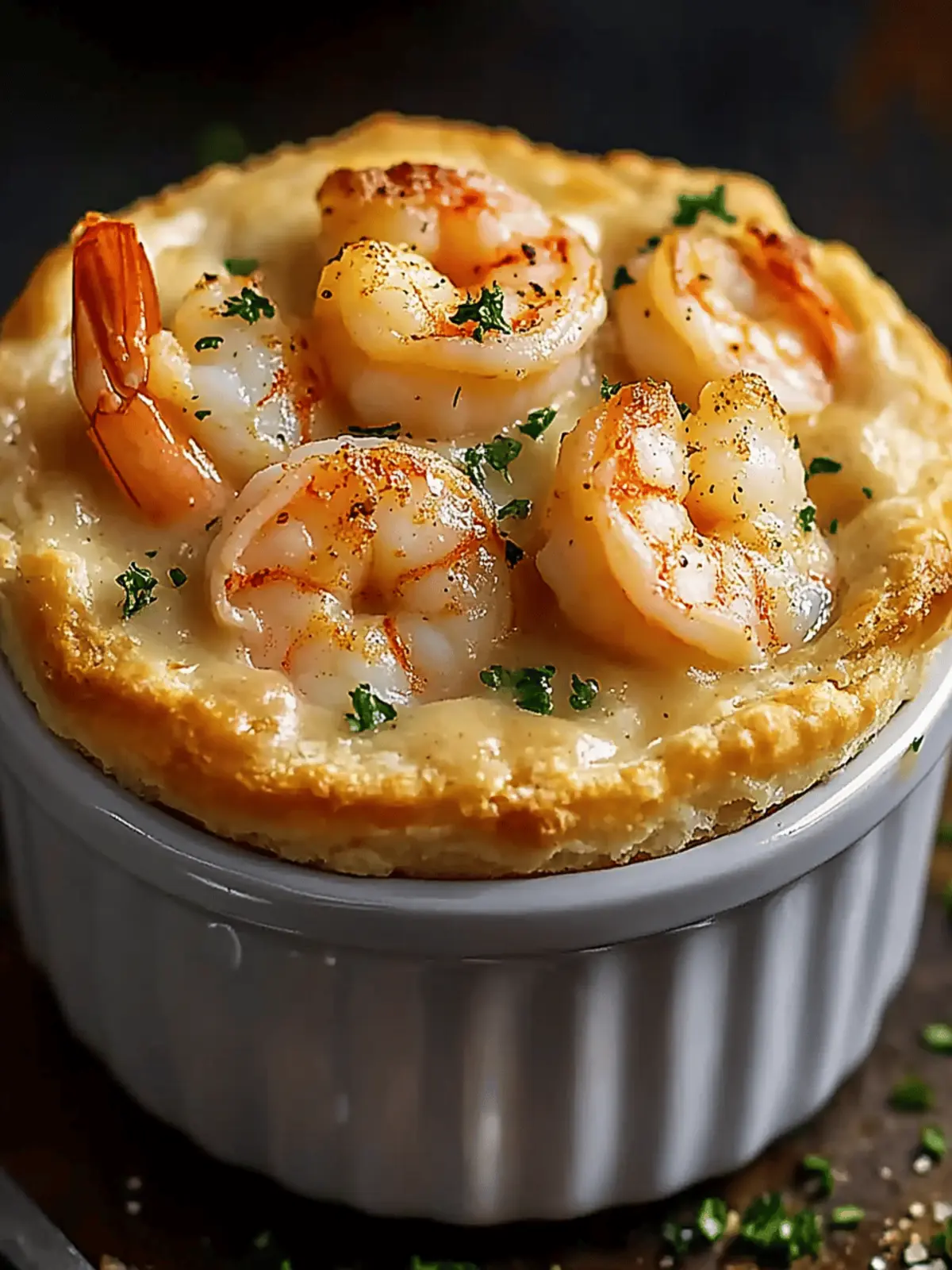 Shrimp & Lobster Cheddar Bay Biscuit Pot Pie