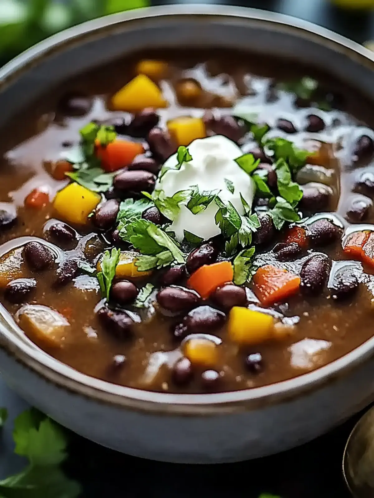black bean soup
