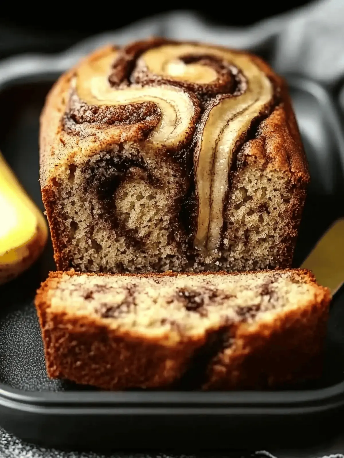 HOMEMADE Cinnamon Swirl Banana Bread