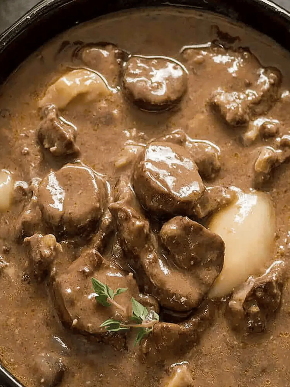 Slow Cooker Beef Stroganoff Stew