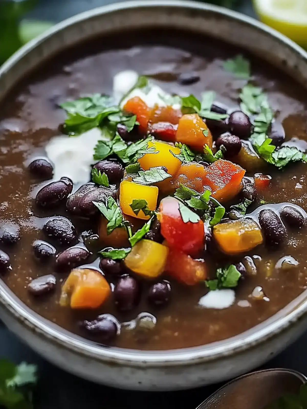 black bean soup