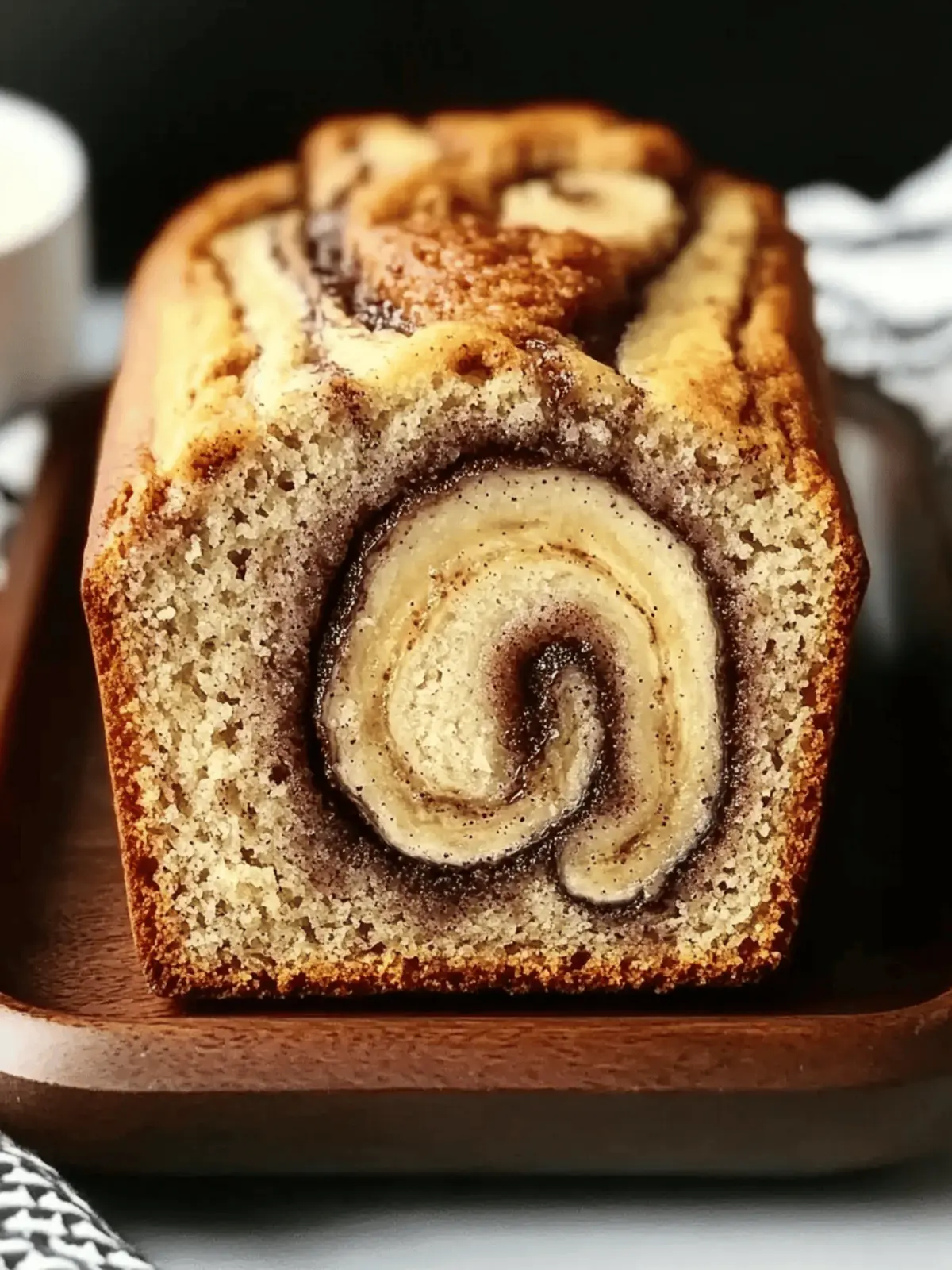 HOMEMADE Cinnamon Swirl Banana Bread