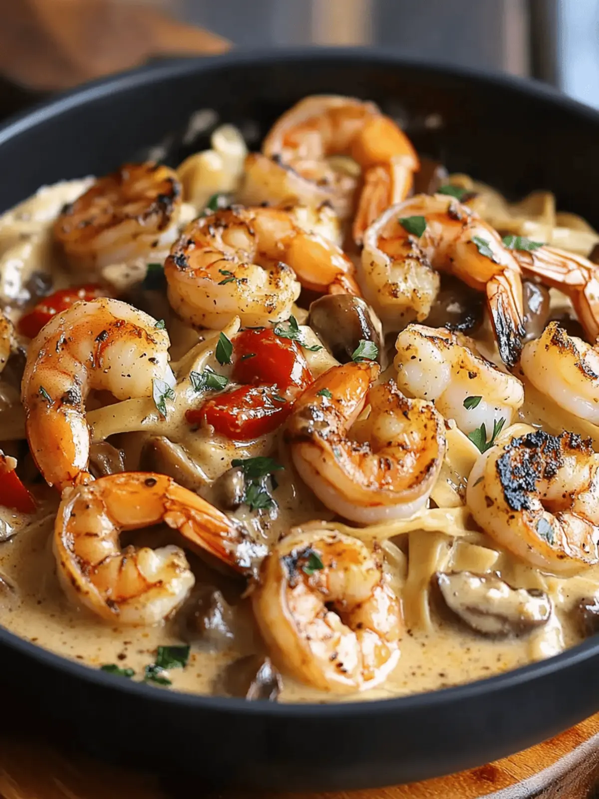 Blackened Shrimp Stroganoff