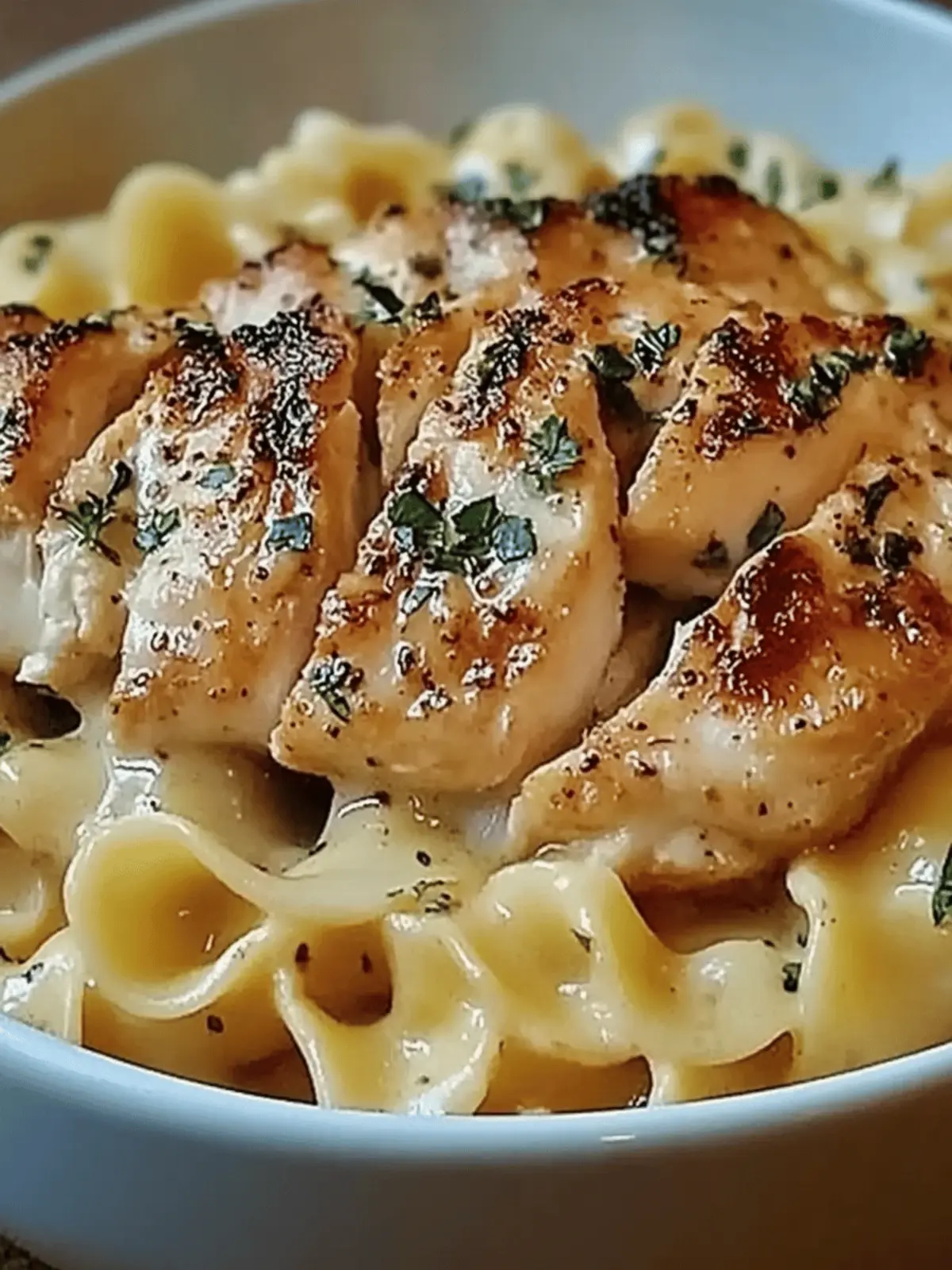 Chicken with Buttered Noodles