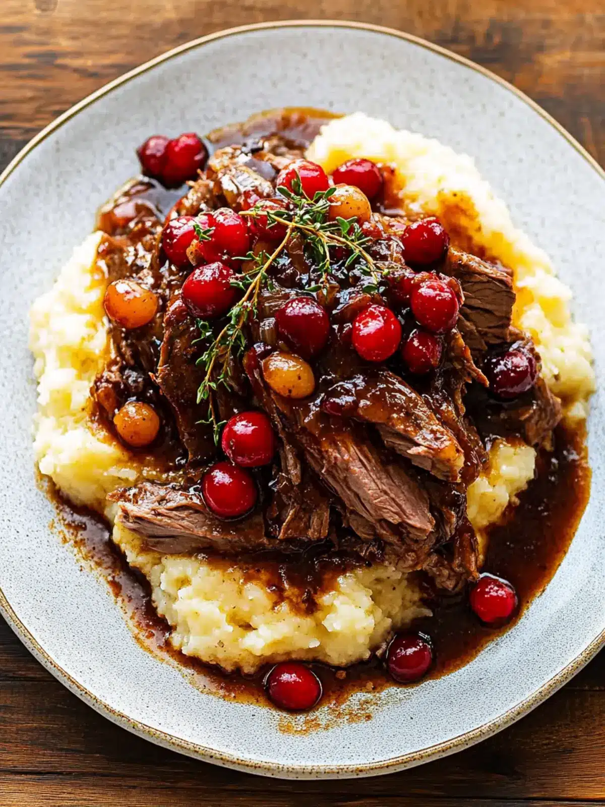 Cranberry Balsamic Roast Beef