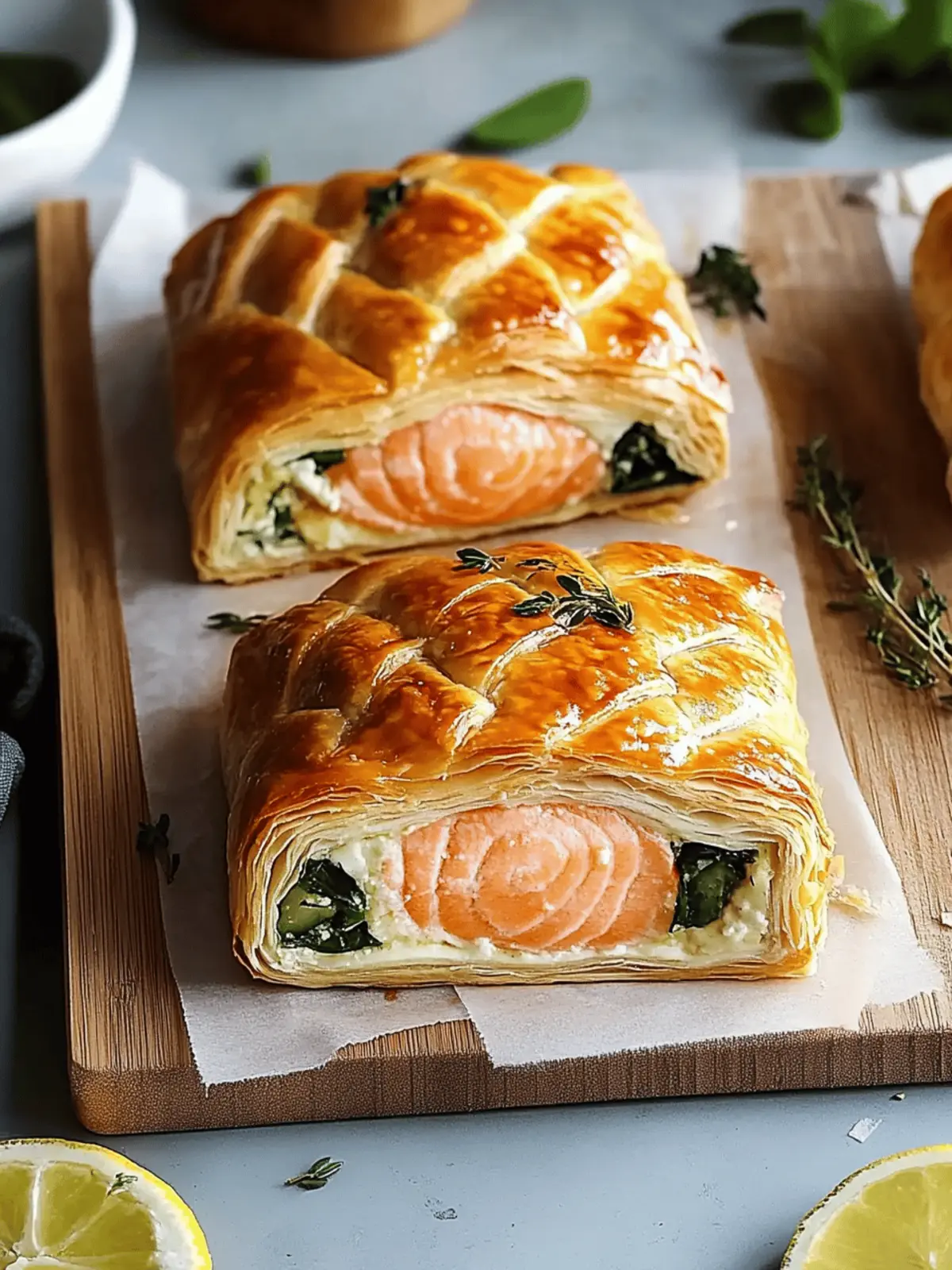 Salmon Wellingtons