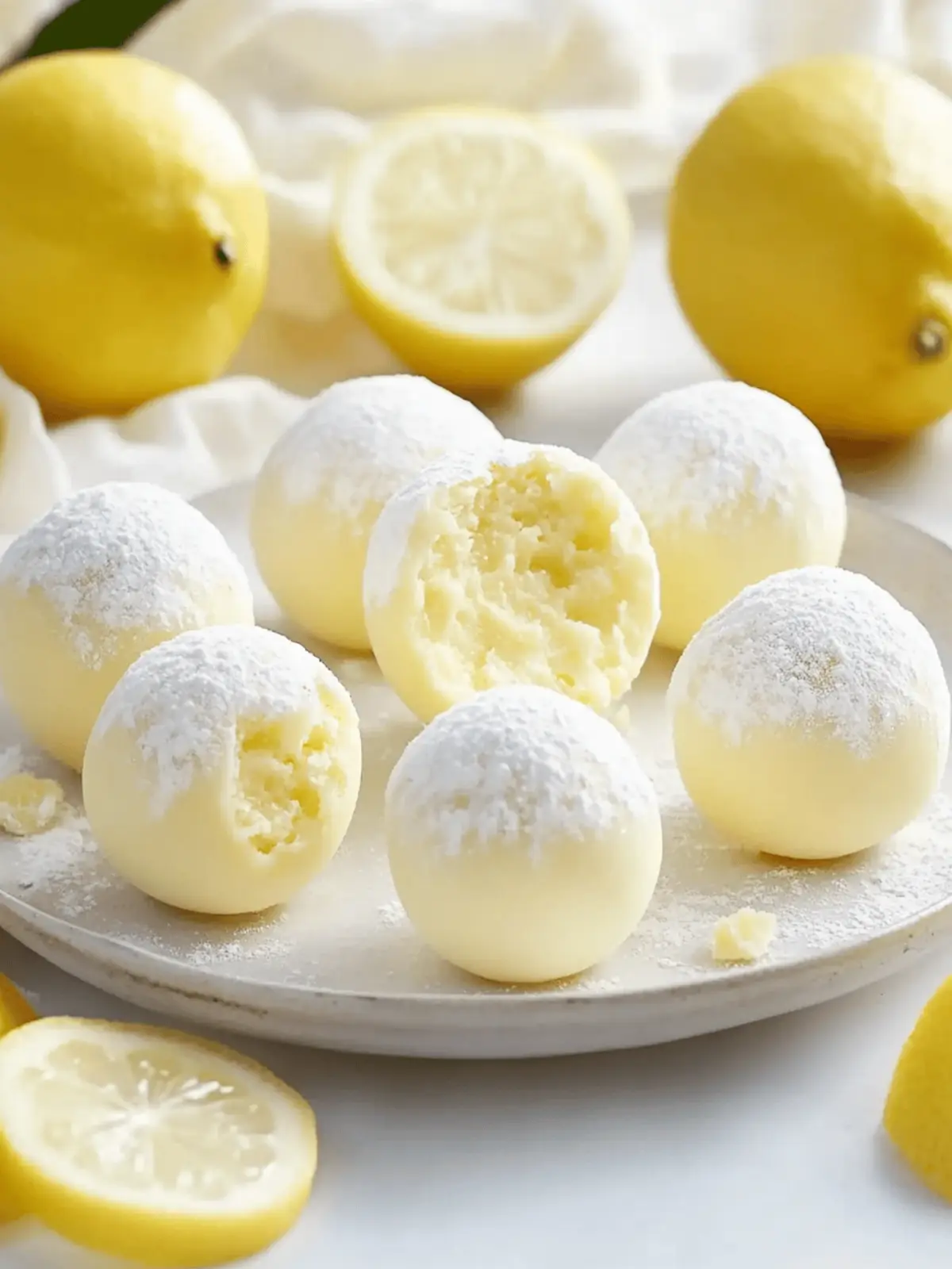 Creamy Lemon Truffles