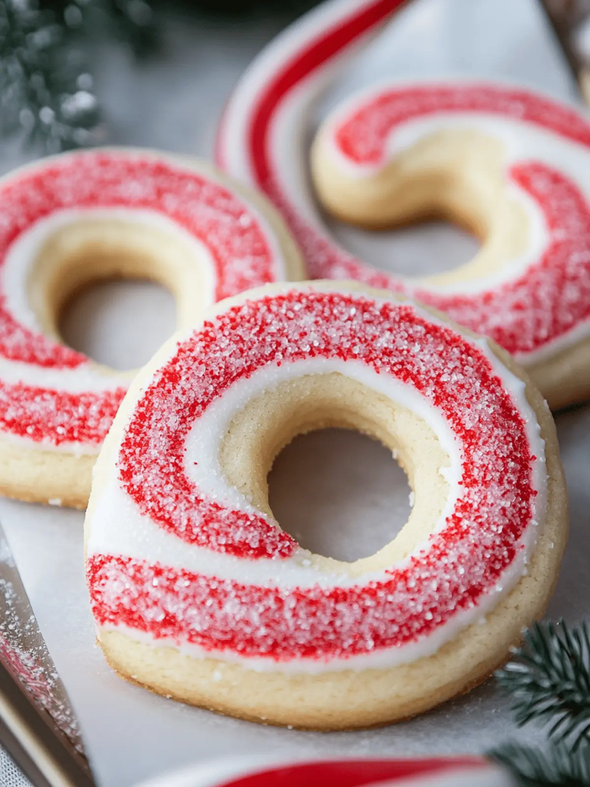 Candy Cane Cookies