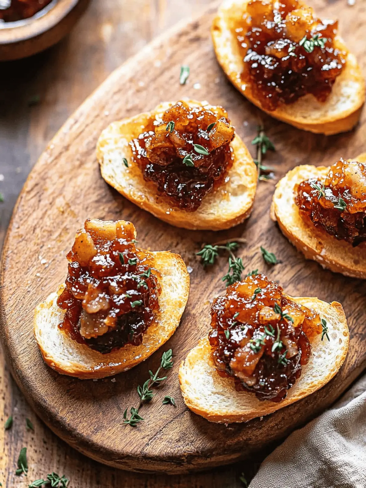 Bourbon Bacon Jam Crostini