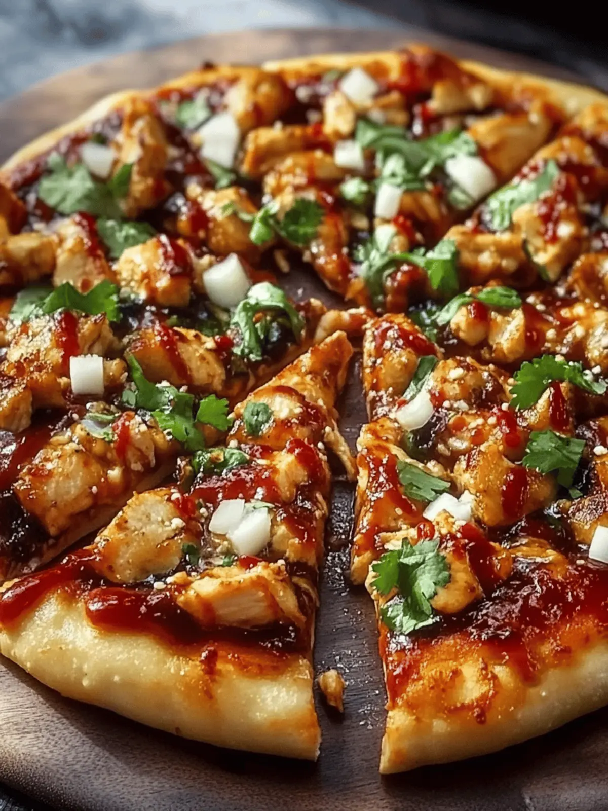 Chili Garlic Chicken Pizza