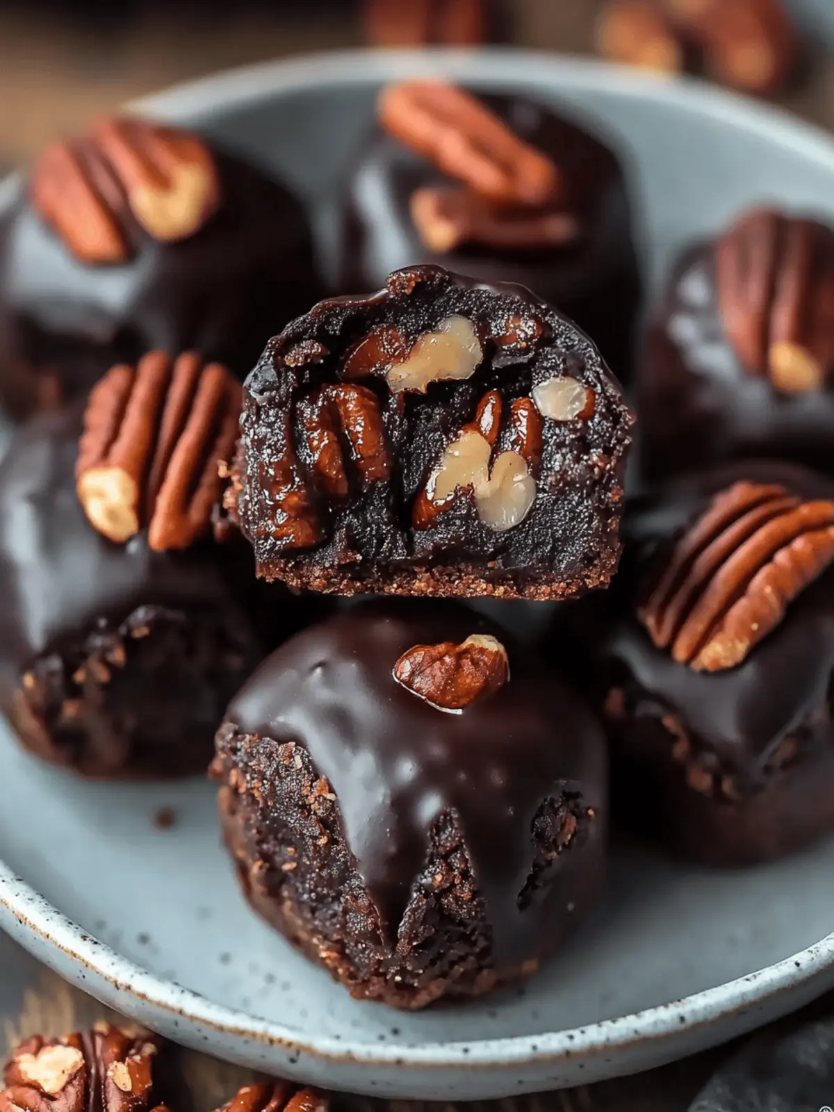 Pecan Pie Brownie Bombs