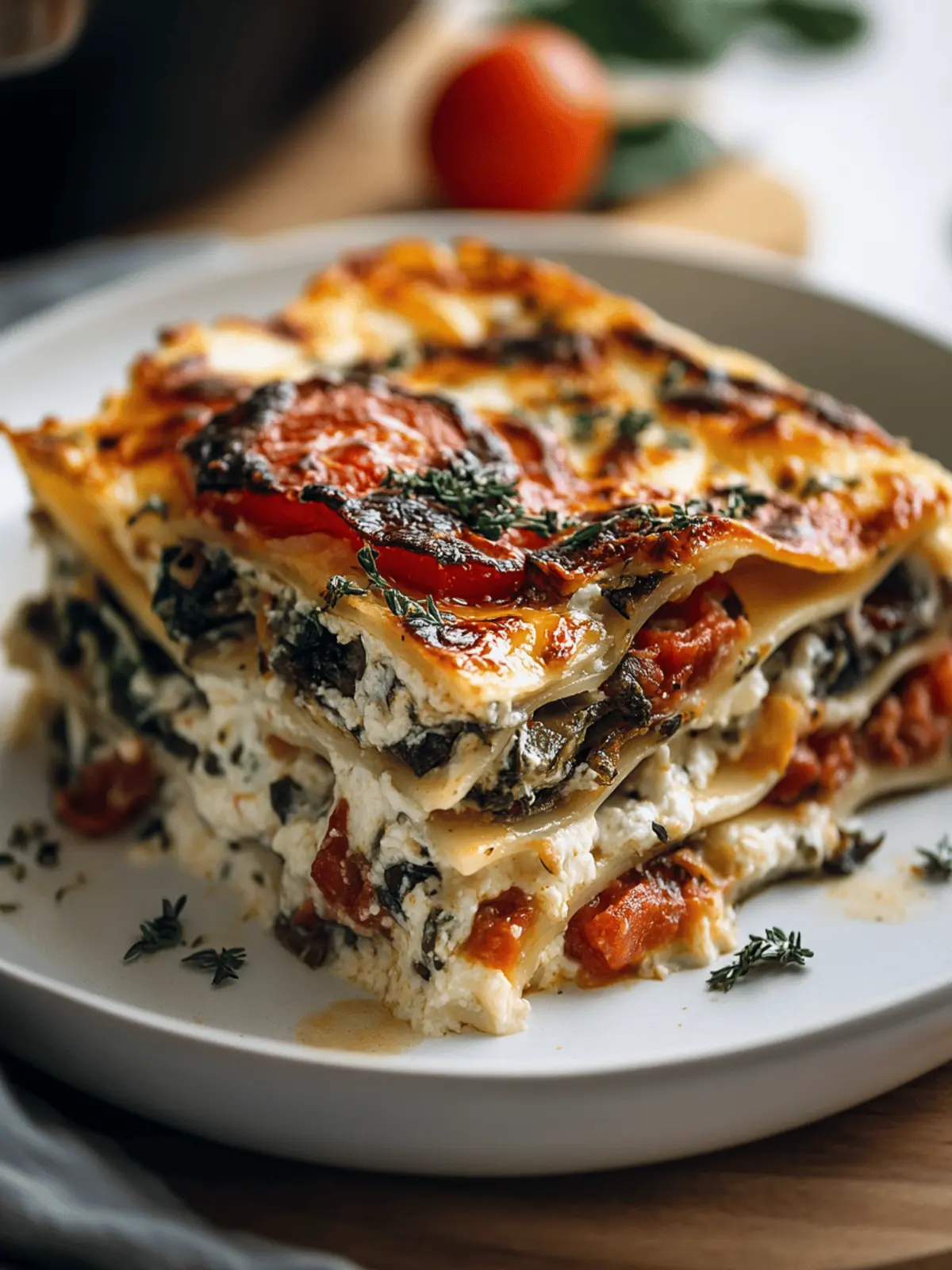 Loaded Veggie White Lasagna