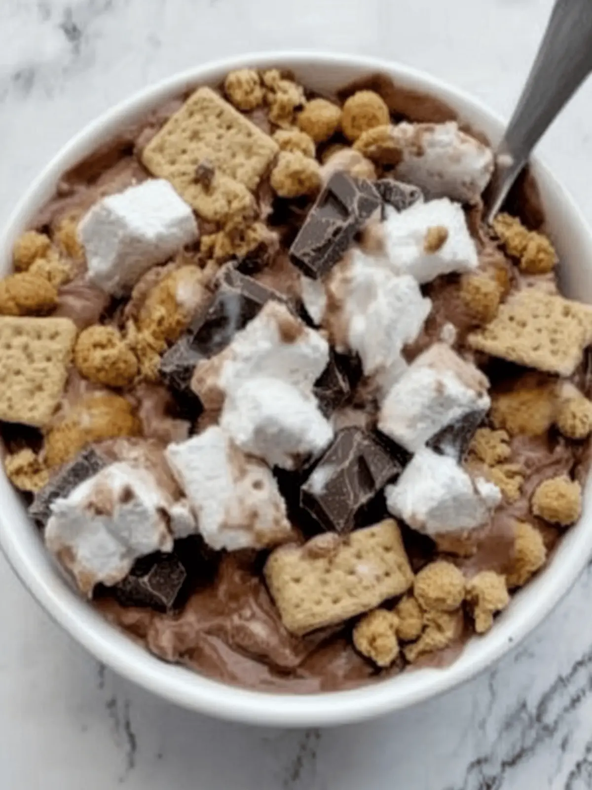 Double Chocolate Protein S’mores Bowl