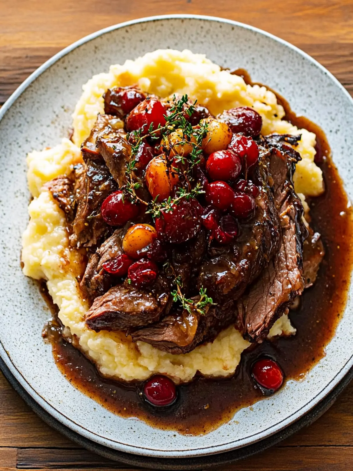 Cranberry Balsamic Roast Beef