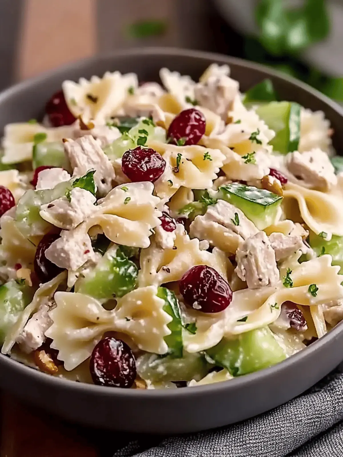 Bow-Tie Cranberry Pasta Salad