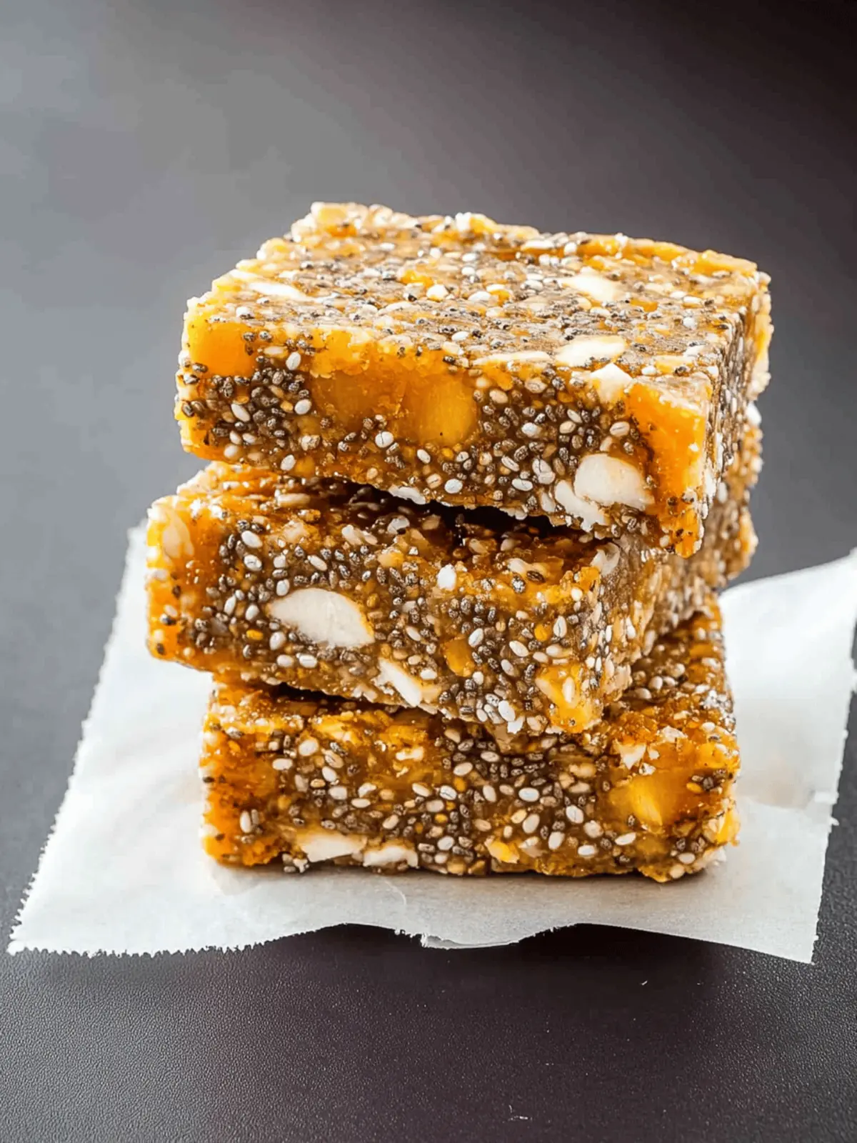 No-Bake Apricot Chia Energy Bars