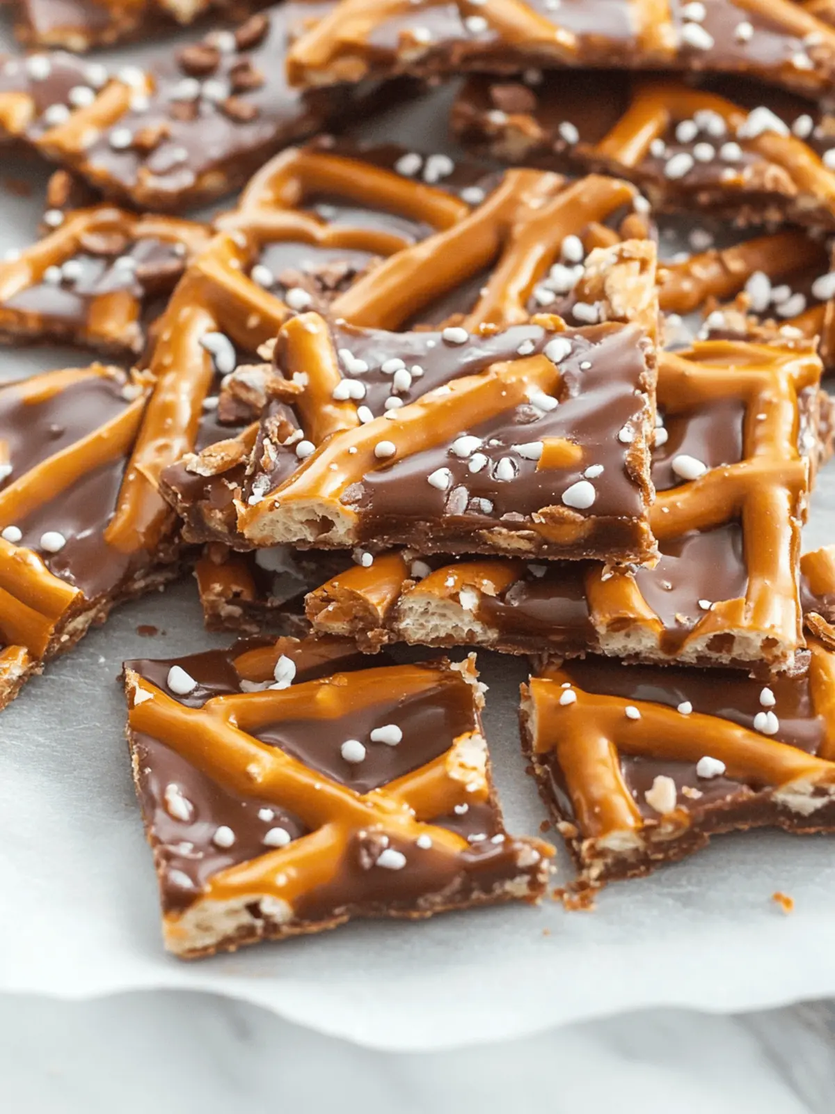 Salted Caramel Pretzel Bark