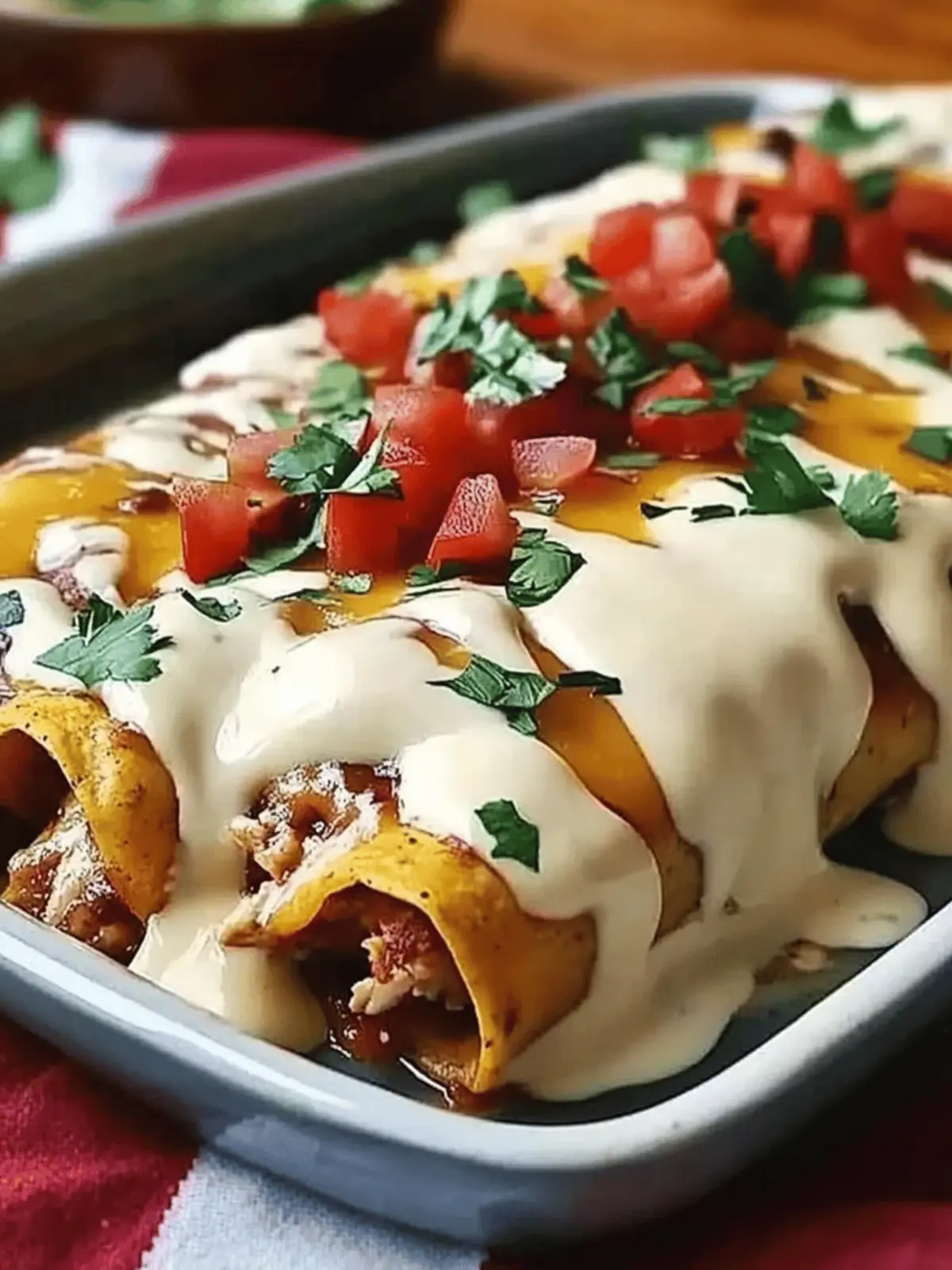 Jalapeño Popper Cheesy Chicken Enchiladas